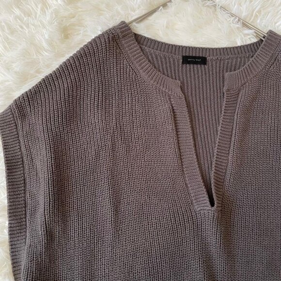 lowrys Side Slit Knit Vest Gray - Picture 4 of 6